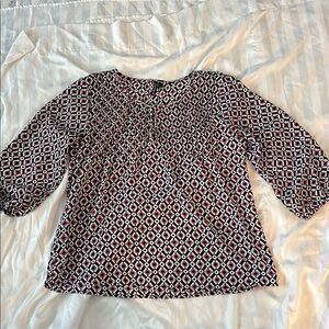 Geometric Patterned Women's Top